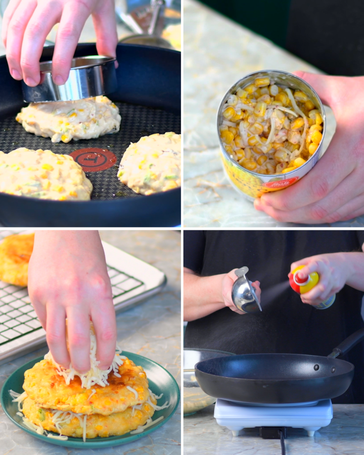 Spicy Corn Cheese Fritters